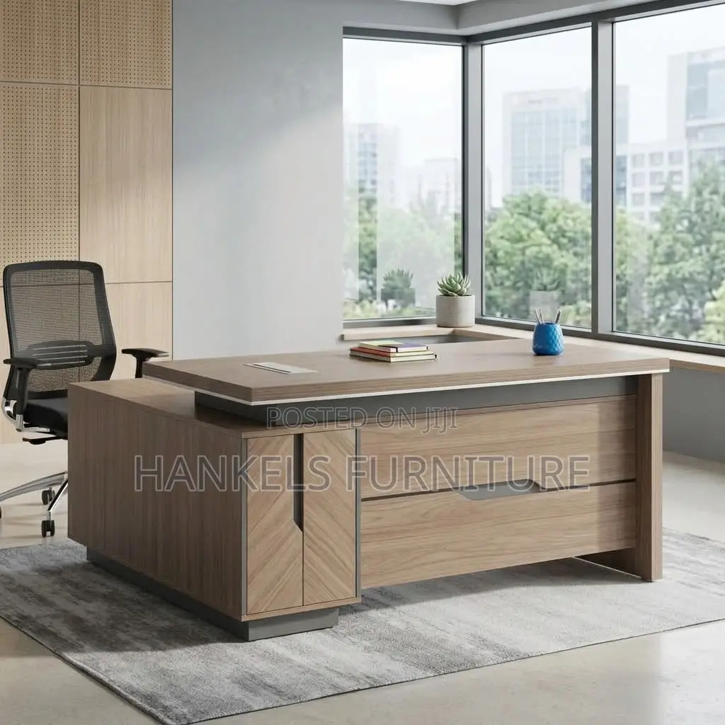 Modern 1.6m L-Shaped Executive Desk