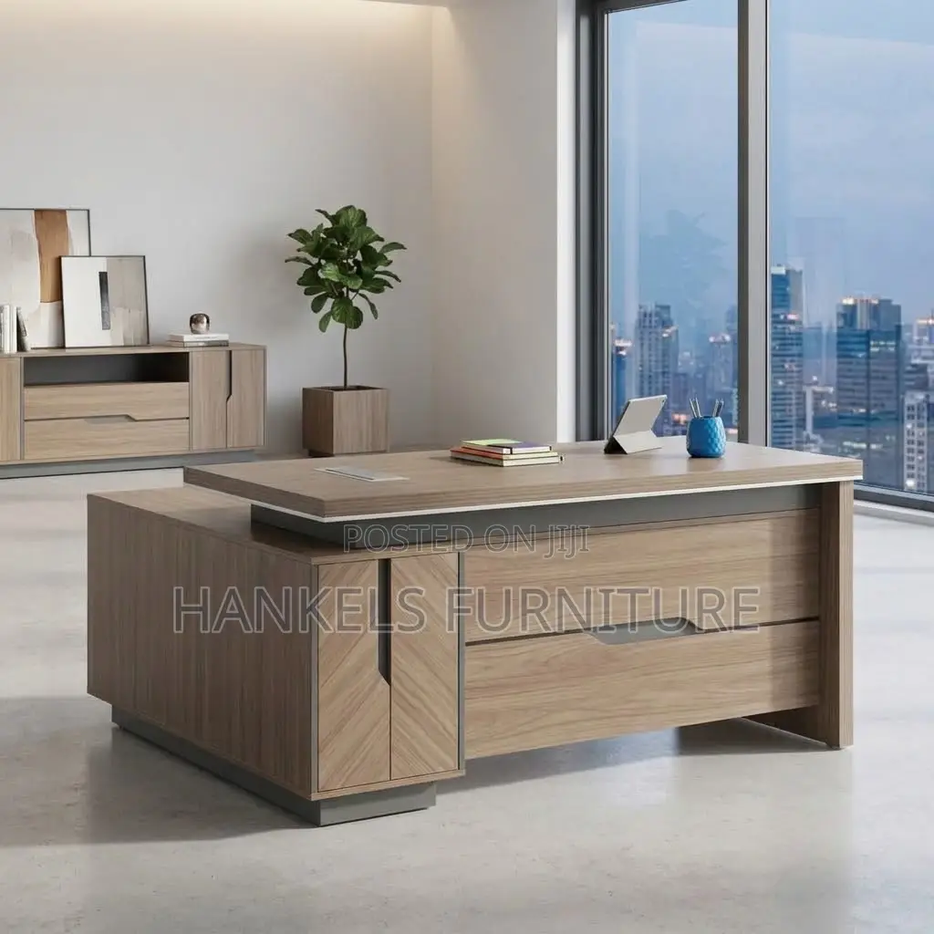 Modern 1.6m L-Shaped Executive Desk