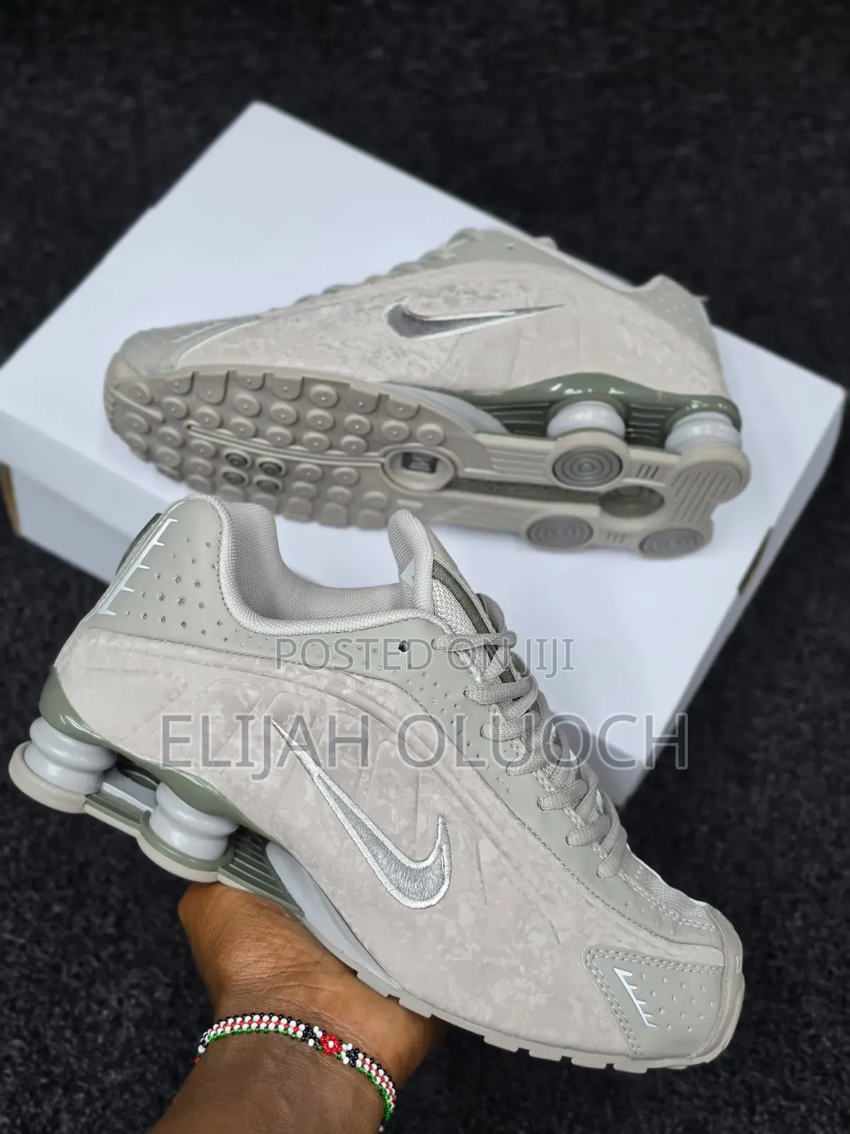 Nike Shox R4 "College Grey/Flat Pewter" Sneakers