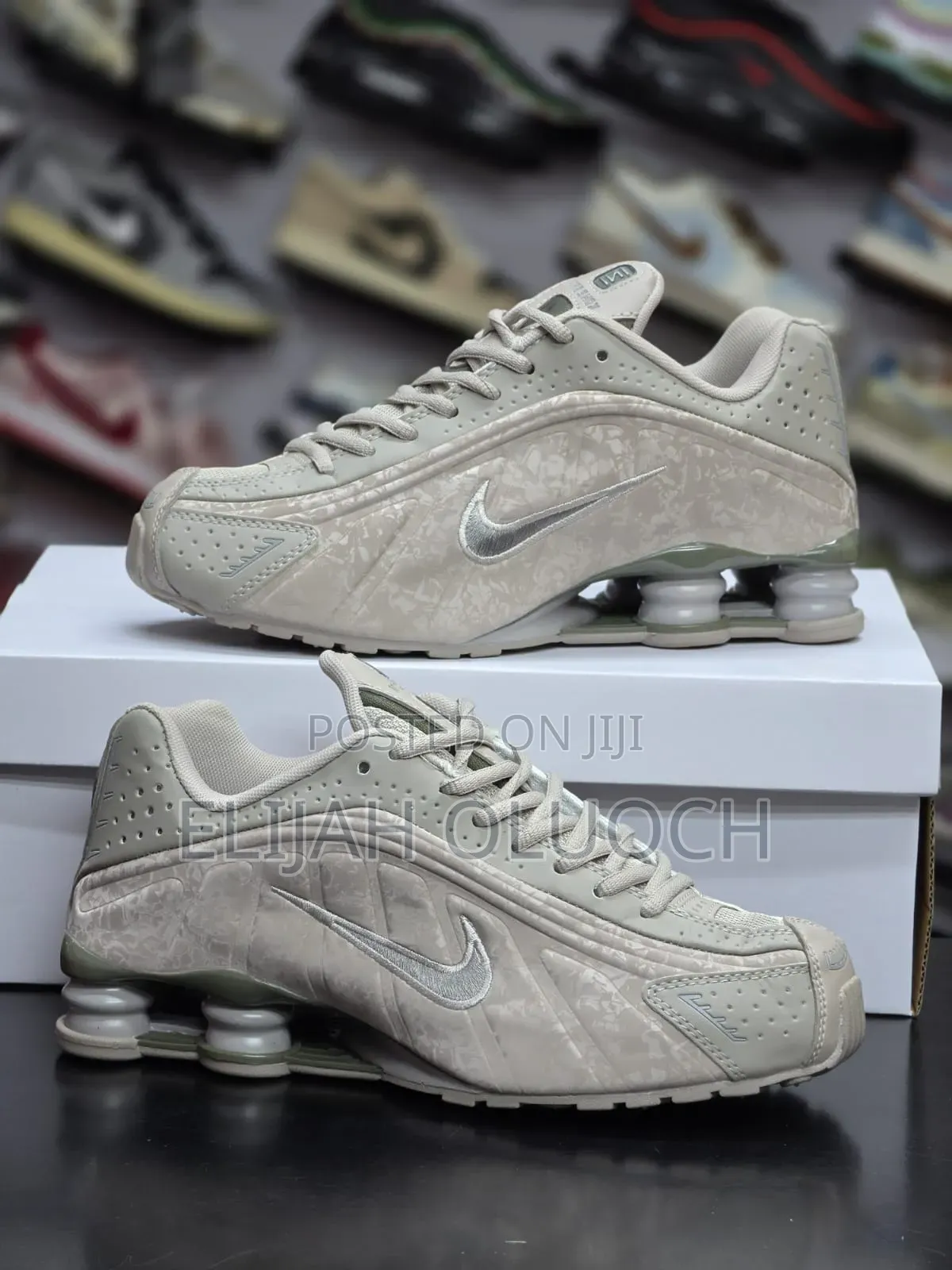 Nike Shox R4 "College Grey/Flat Pewter" Sneakers