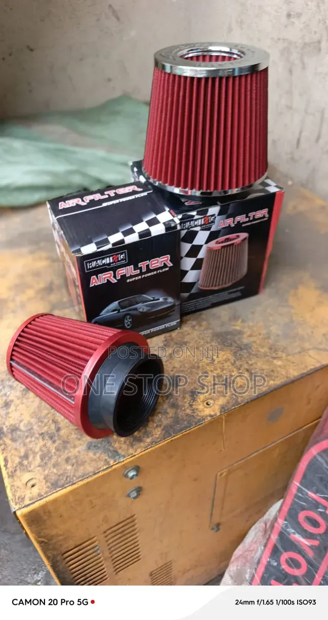 Racing Air Filter Improves Airflow Volume Into Intake Pipe