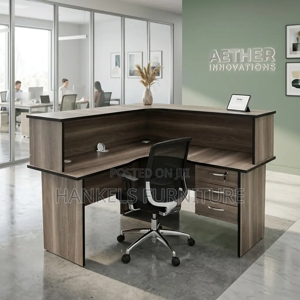 L-Shaped Reception Desk