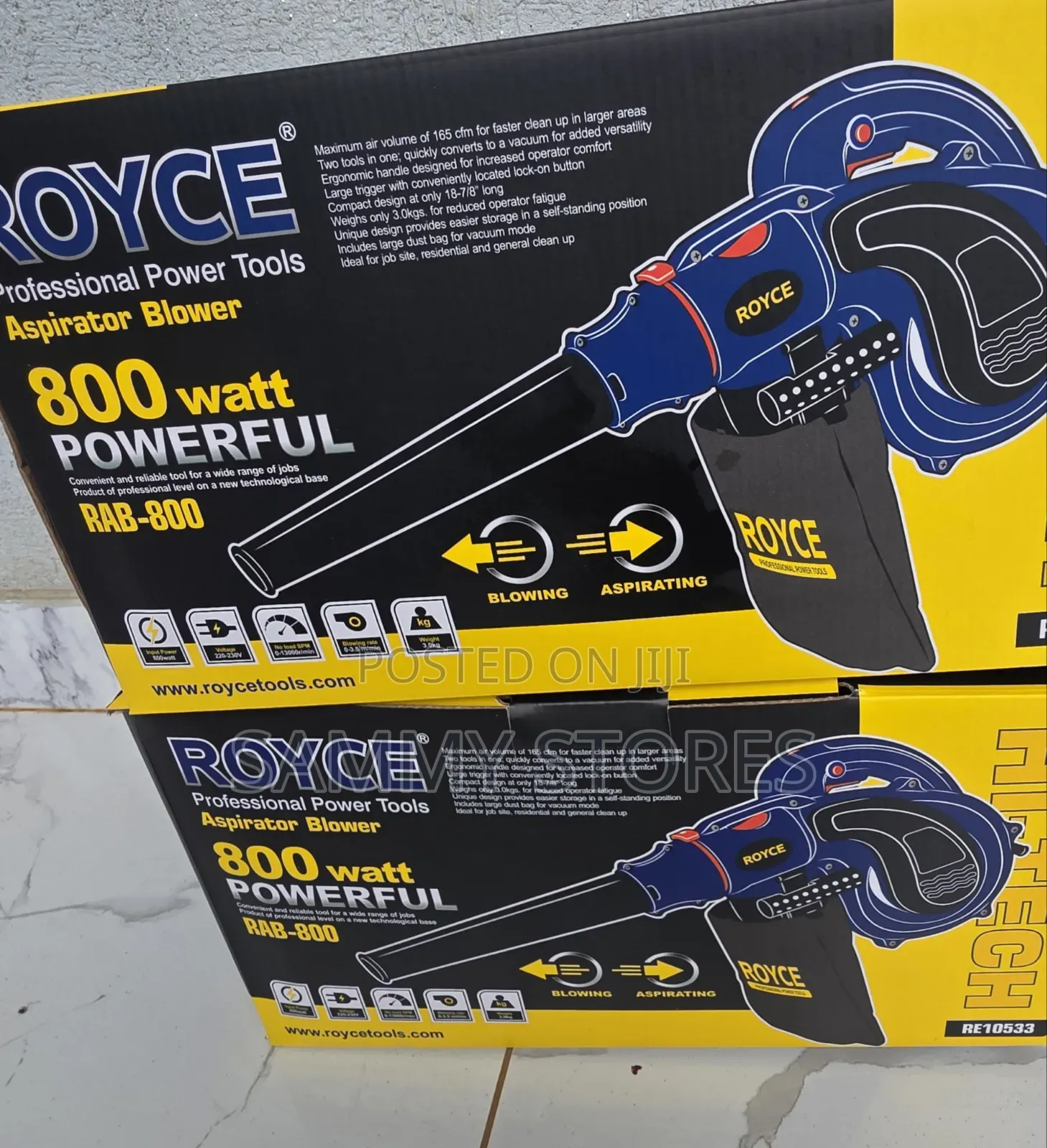 Royce RAB-800 Electric Leaf Blower Vacuum