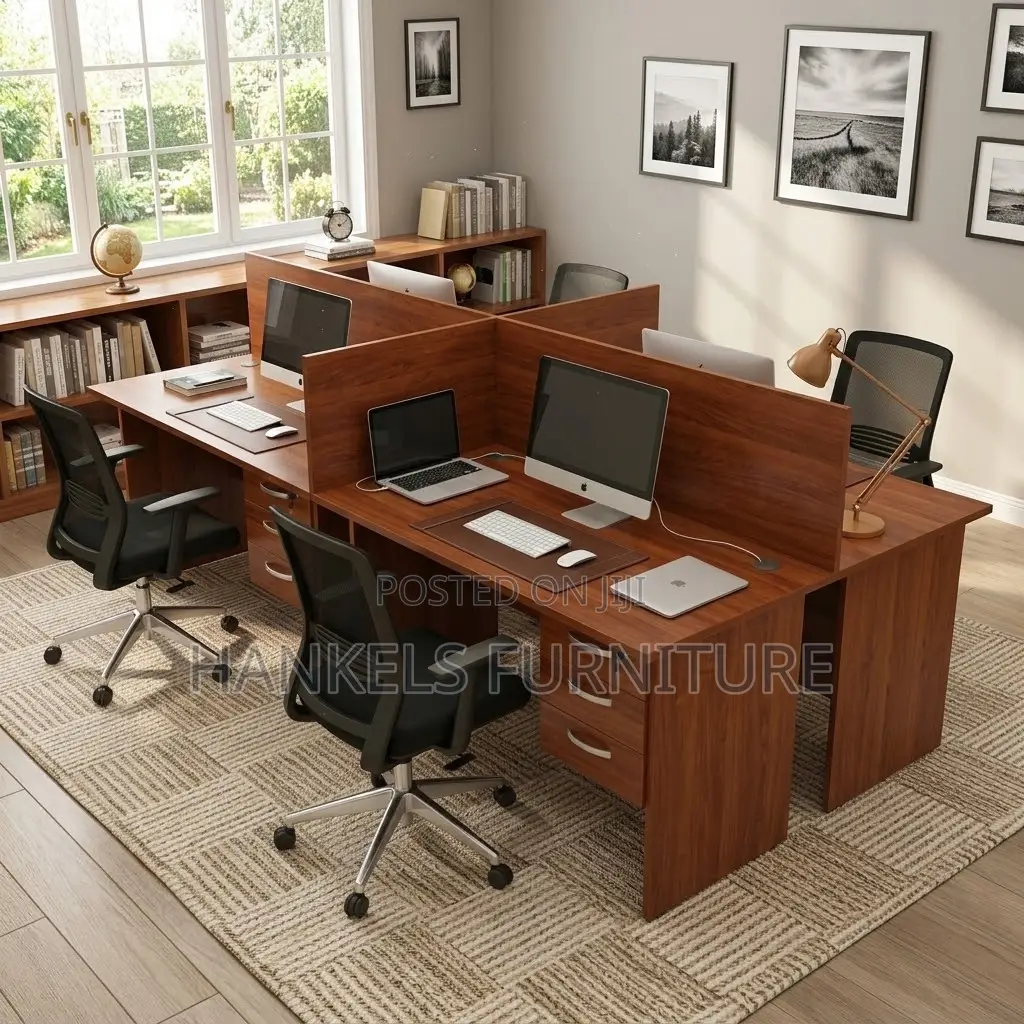 4 Person Office Workstation