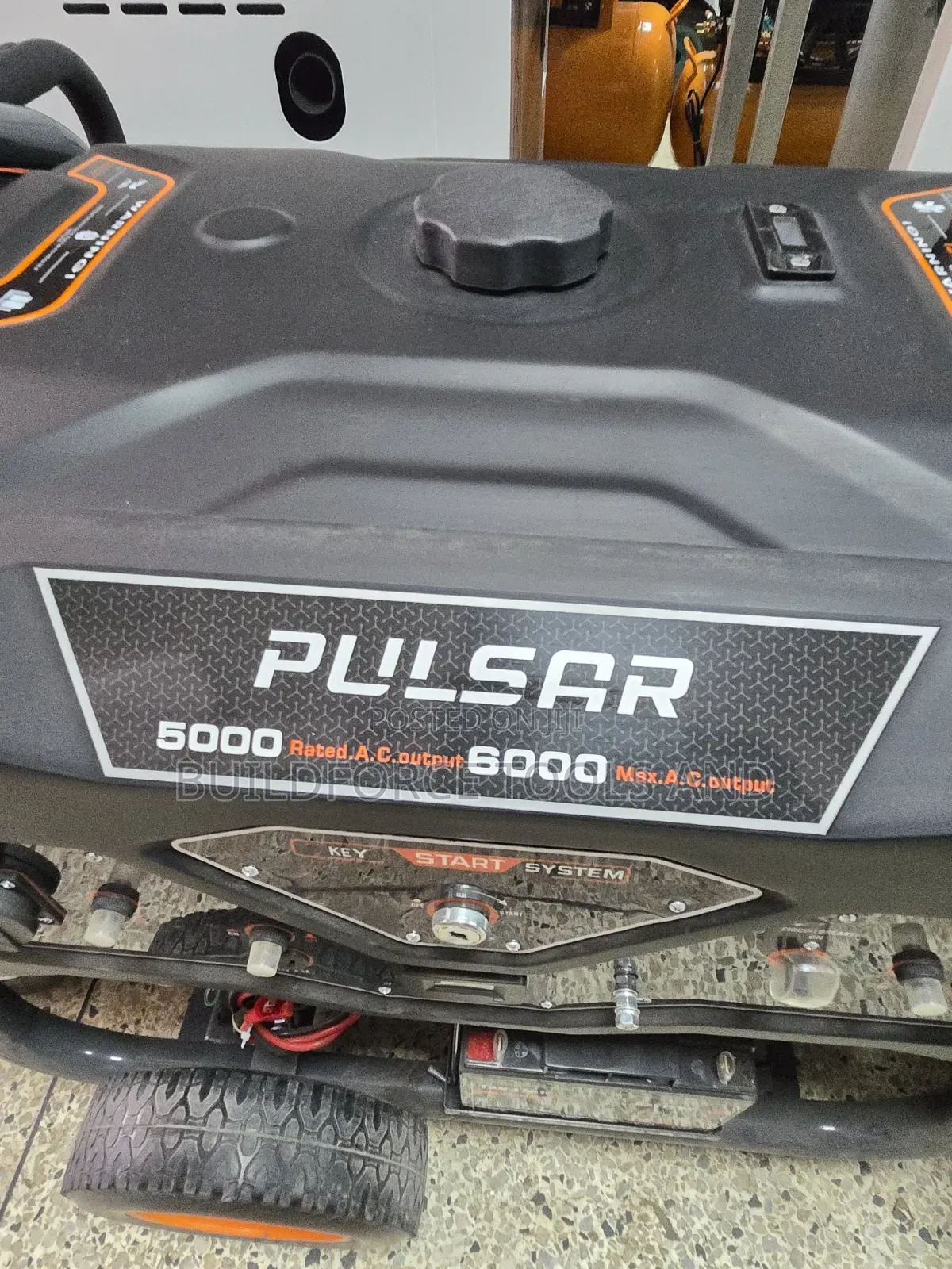 Pulsar 6KW Portable Gasoline Generator With Key Start and Wheels