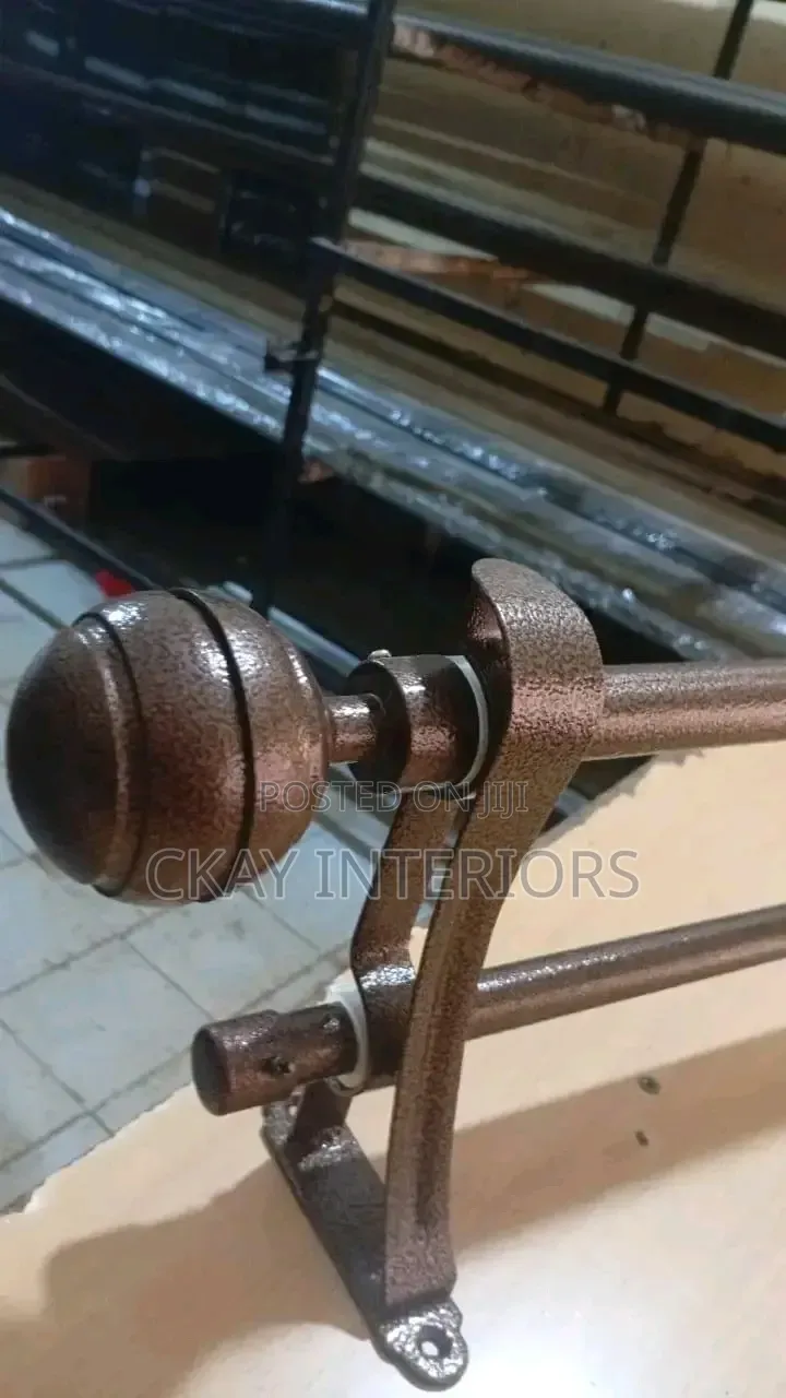 Add Style Above Every Window With Coated Curtain Rods
