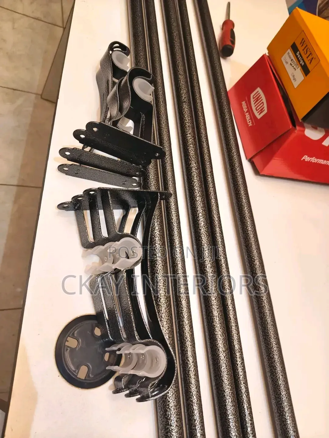 Add Style Above Every Window With Coated Curtain Rods