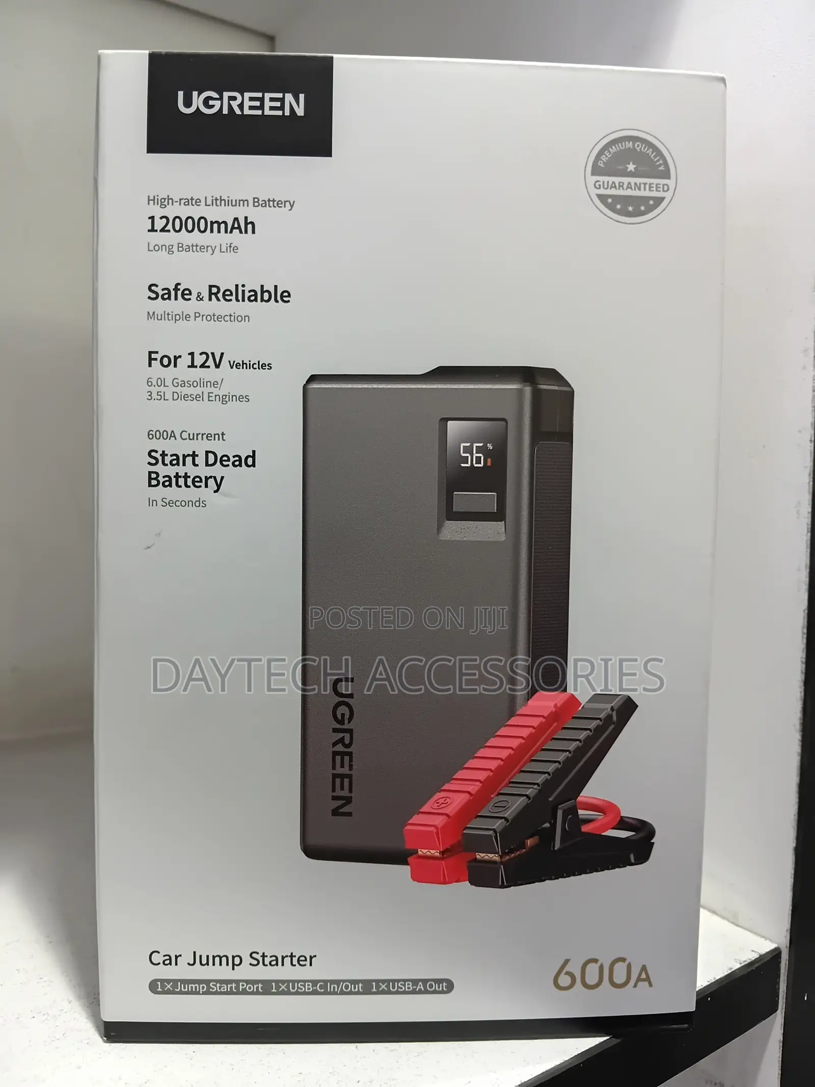 The UGREEN ES702 12000mAh Car Jump Starter (Model 35977)