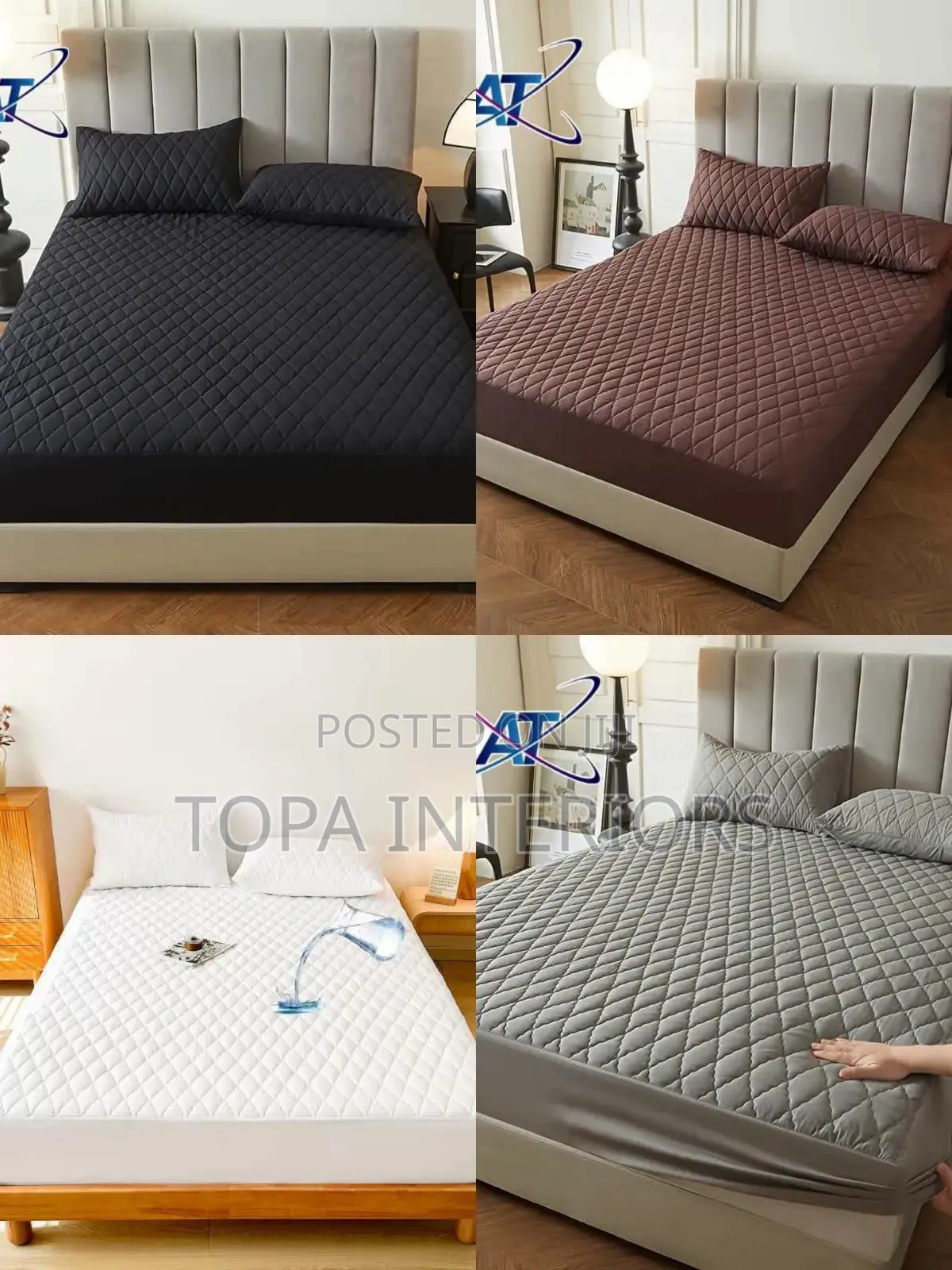 6x6 Waterproof Fitted Mattress Protector