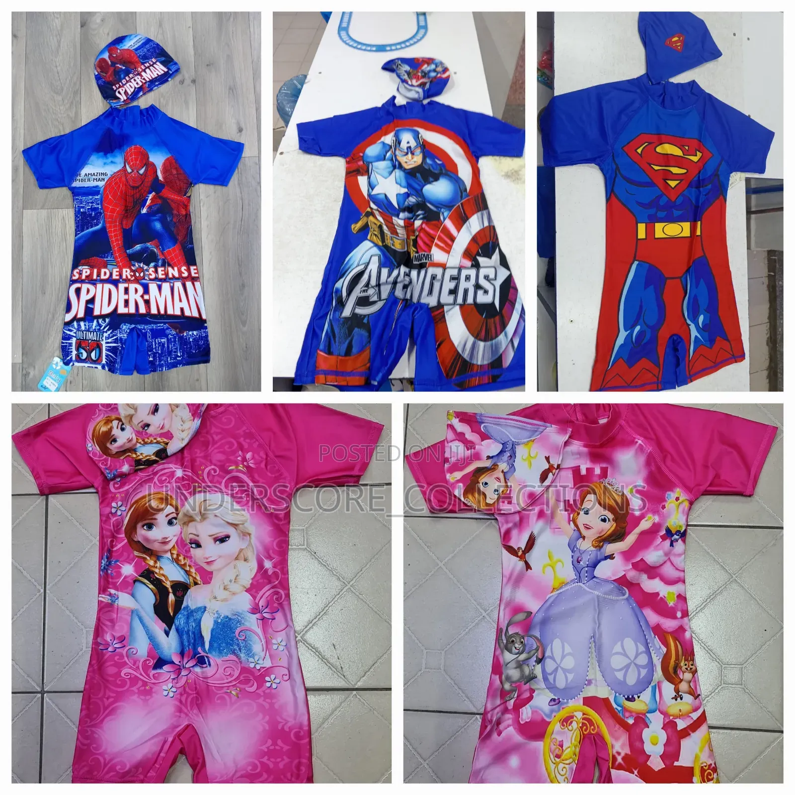 2 in 1 Cartoon Swimming Costumes