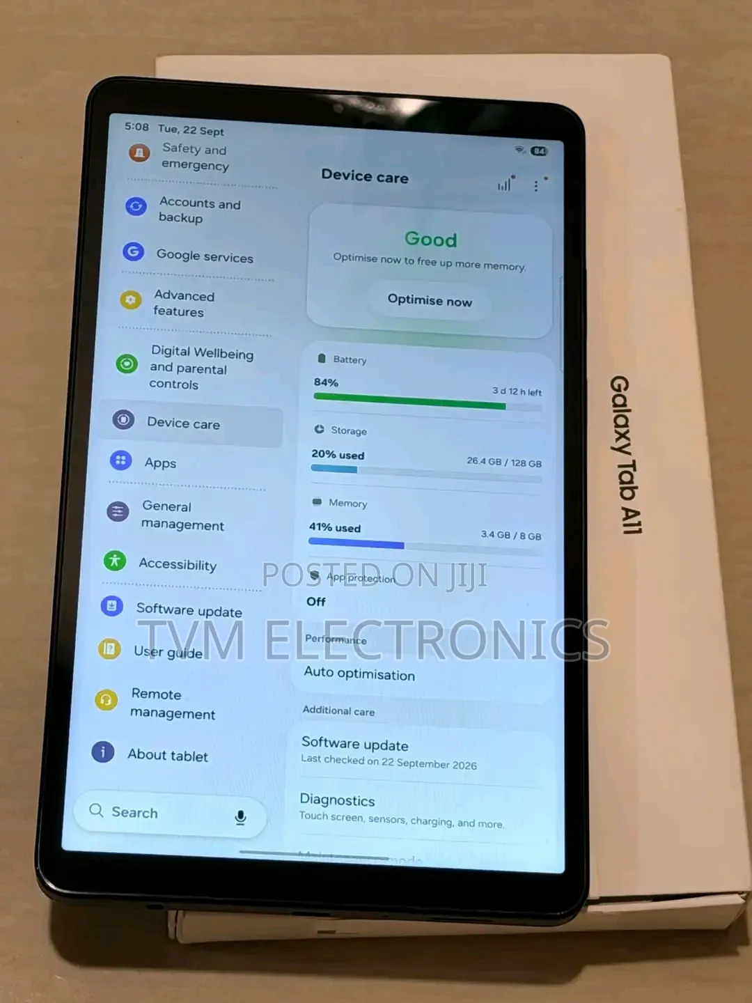 New Samsung Galaxy Tab A11 128 GB Gray