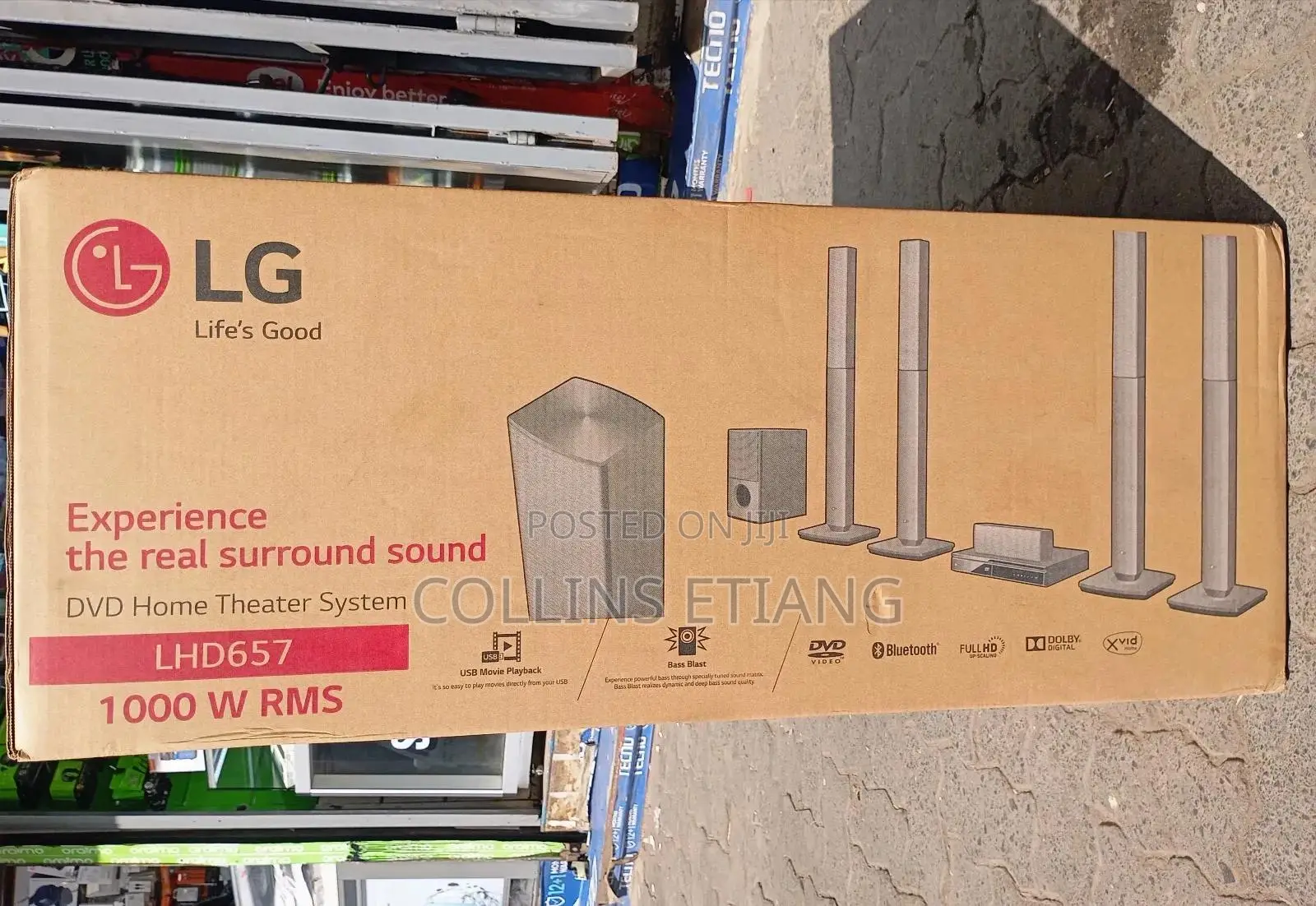 LG (Lhd657) 5.1ch 1000w Tall Boy Home Theatre .
