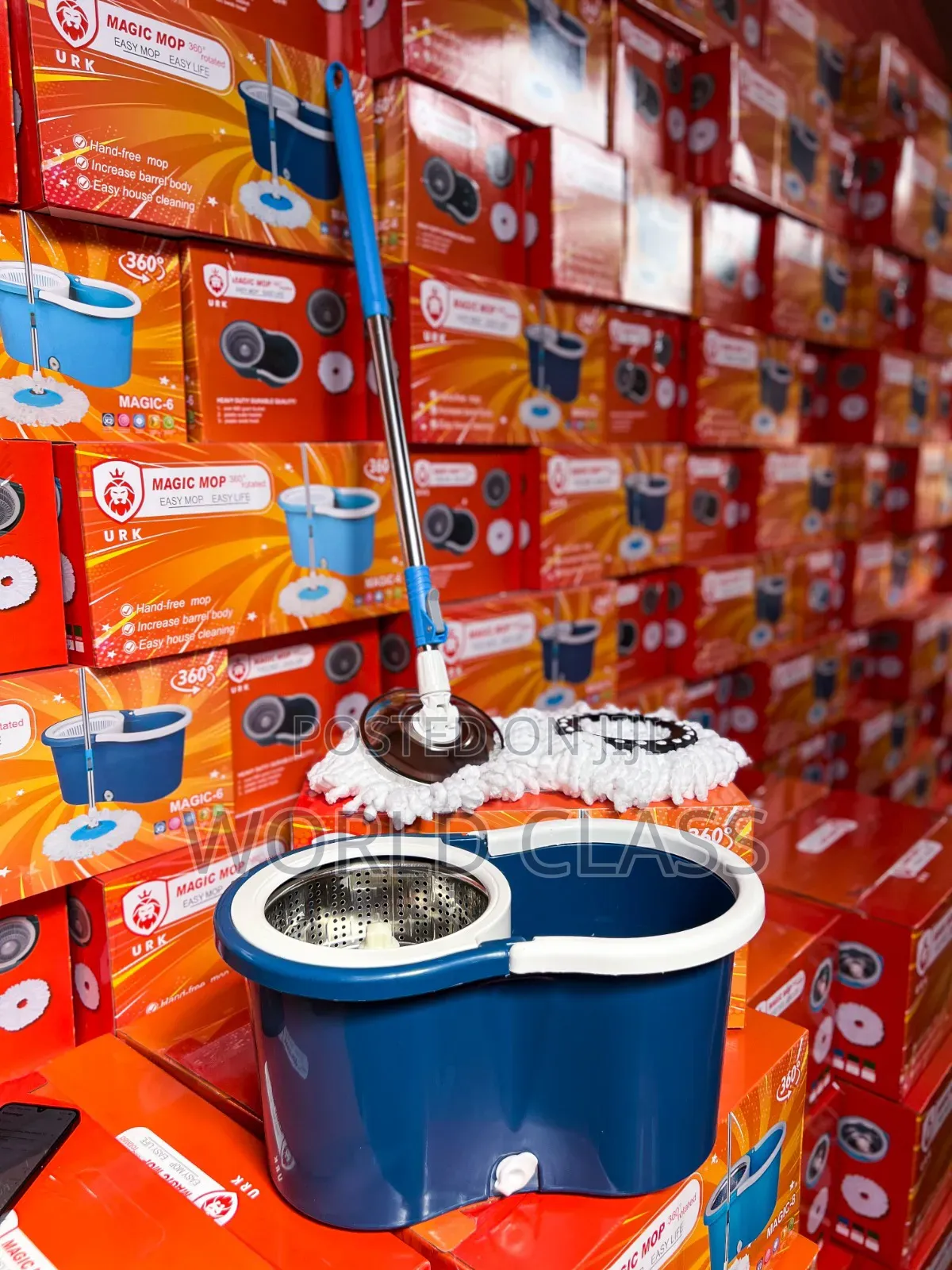 URK Magic-6 Spin Mop and Bucket Set