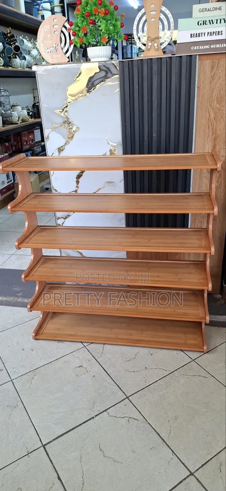 6 Layer Stackable Bamboo Shoe Rack