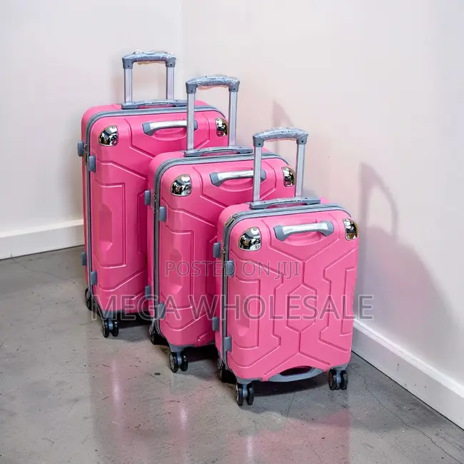 Telescopic Handle 3-in-1 Unbreakable Suitcase Briefcase Bag Set