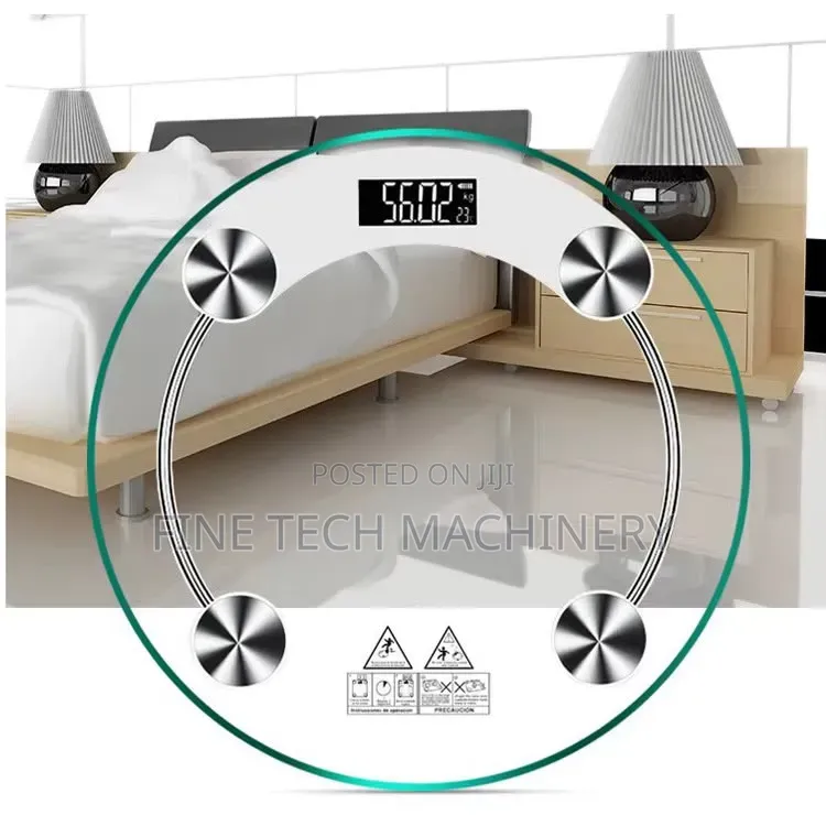 Digital Personal Round Glass Bathroom Weighing Scale