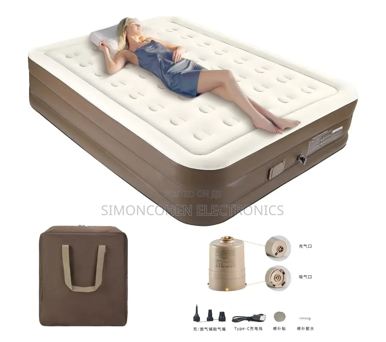 6×6 Inflatable Airbed Mattress