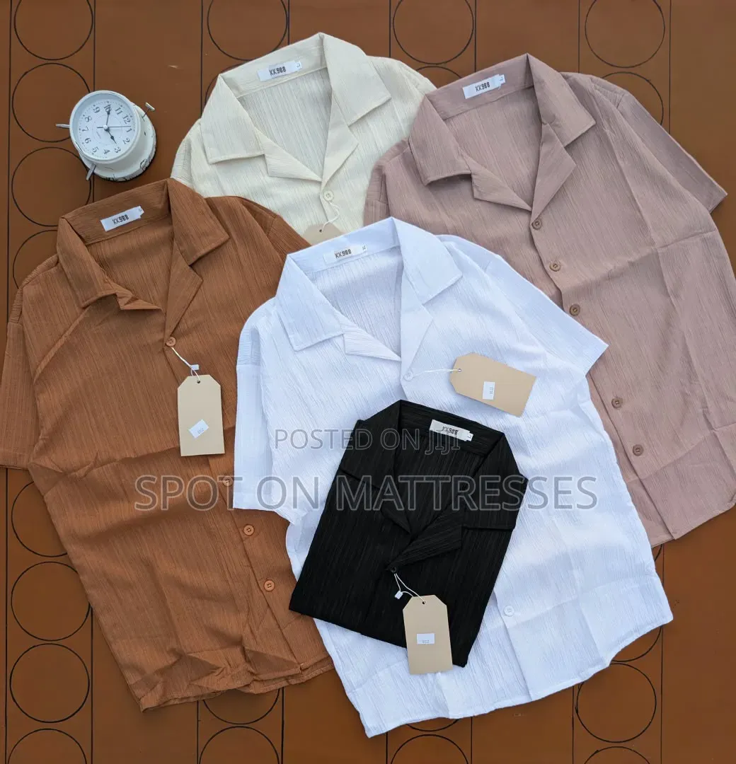 Cuban Collar Shirt. Premium Quality. Countrywide Delivery Available.