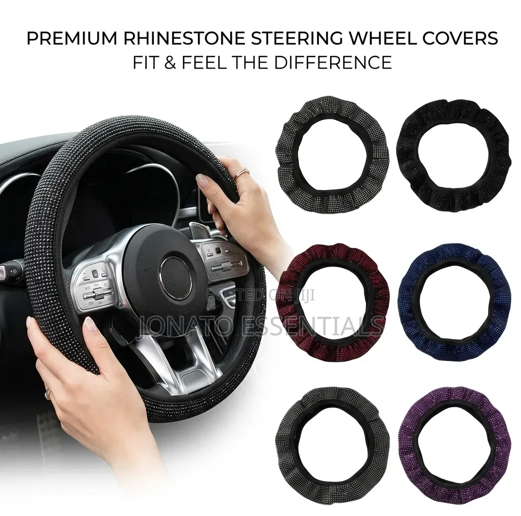 Sparkle Steering Wheel Cover Universal Fit Elastic