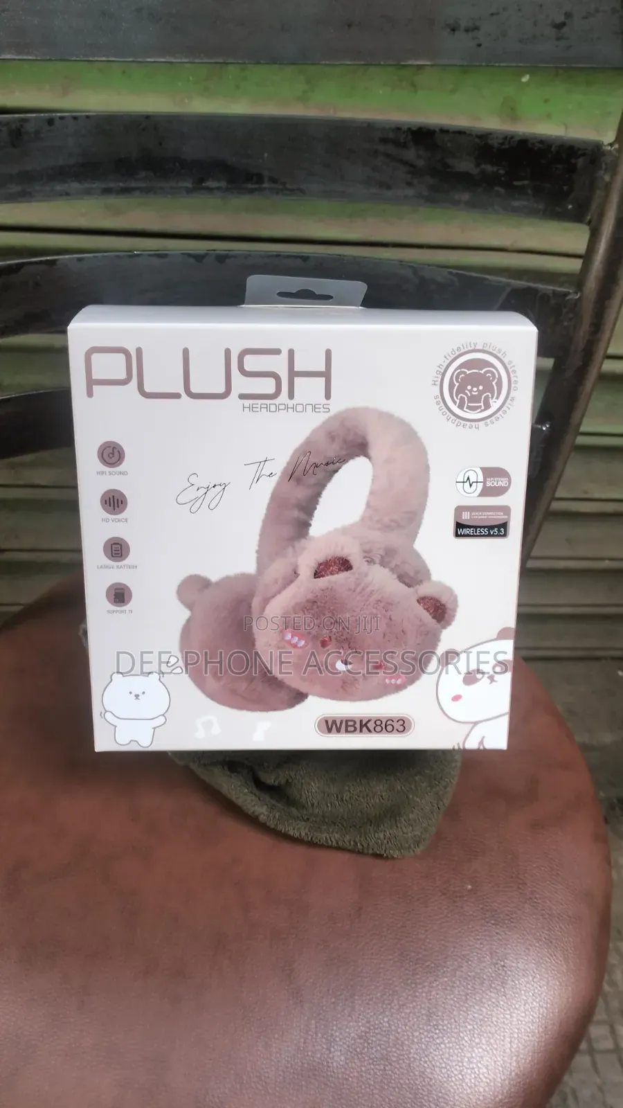 Plush Fluppy Kids Wireless Headphones