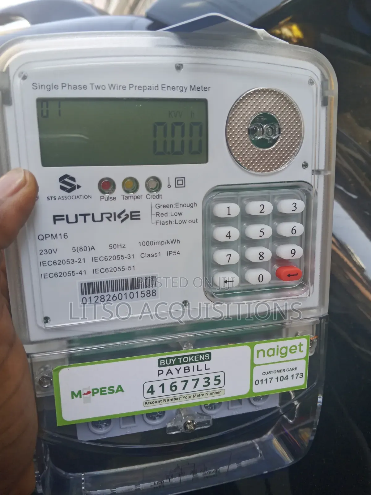 QPM16 Single Phase Prepaid Electricity Meter | Landlord Sub Meter