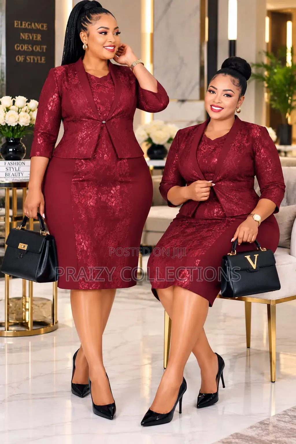 Elegant 2-Piece Dress Suit 
 Original Turkey Quality
