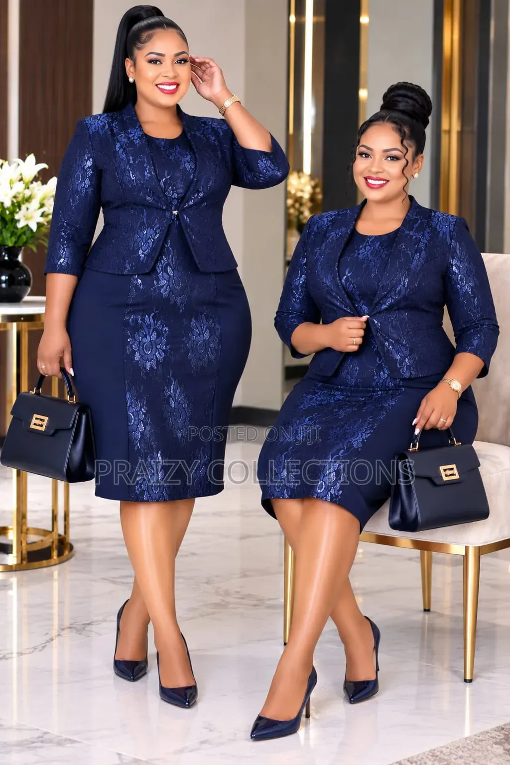 Elegant 2-Piece Dress Suit 
 Original Turkey Quality