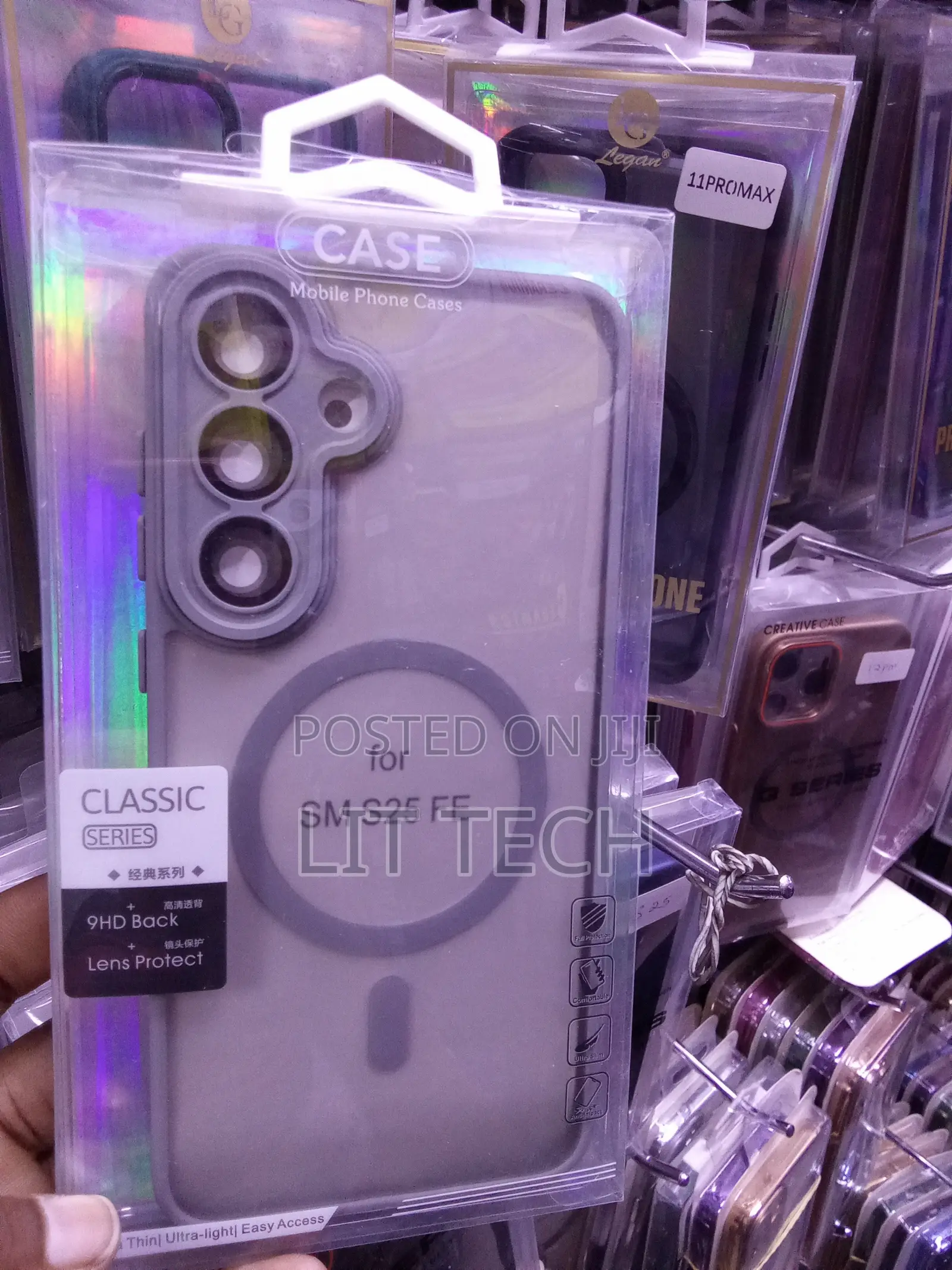 Grey Classic MagSafe Transluscent Case for Samsung Galaxy S25 FE