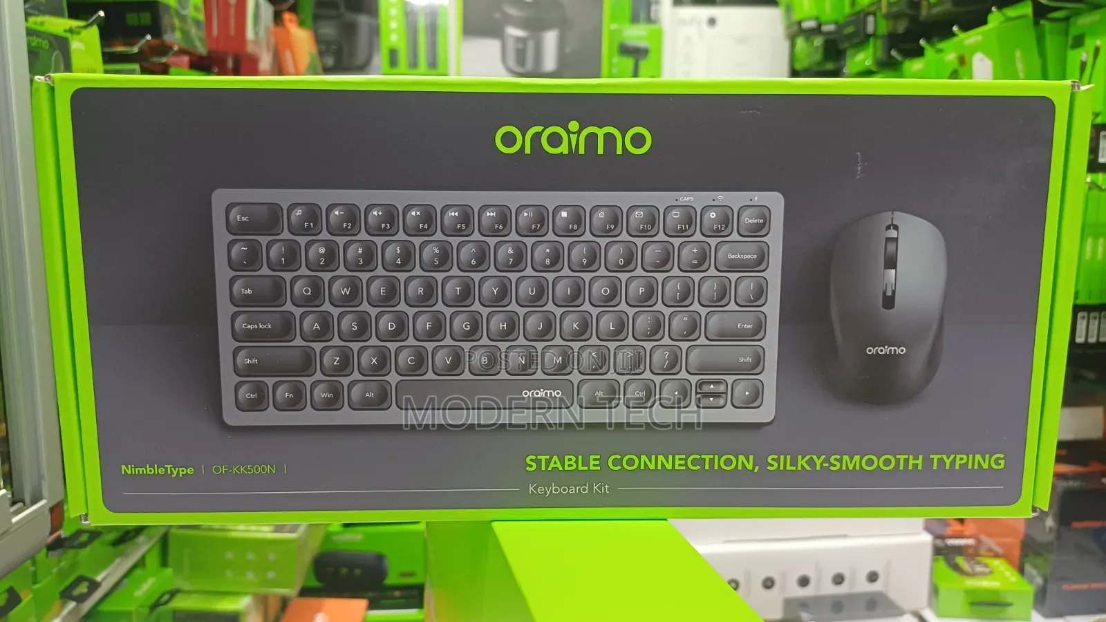 Oraimo NimbleType Slim Wireless Keyboard Mouse Kit – Rechargeable