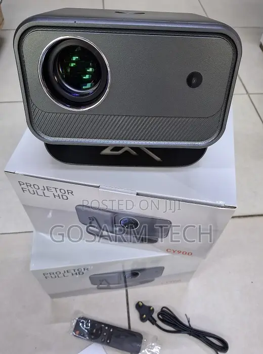 CY900 Smart Projector–Wi-Fi, Bluetooth, HDMI/USB, Portable Home Cinema