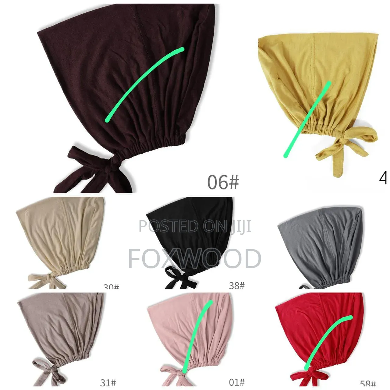 Modal Muslim Turban Hat Inner Hijab Caps