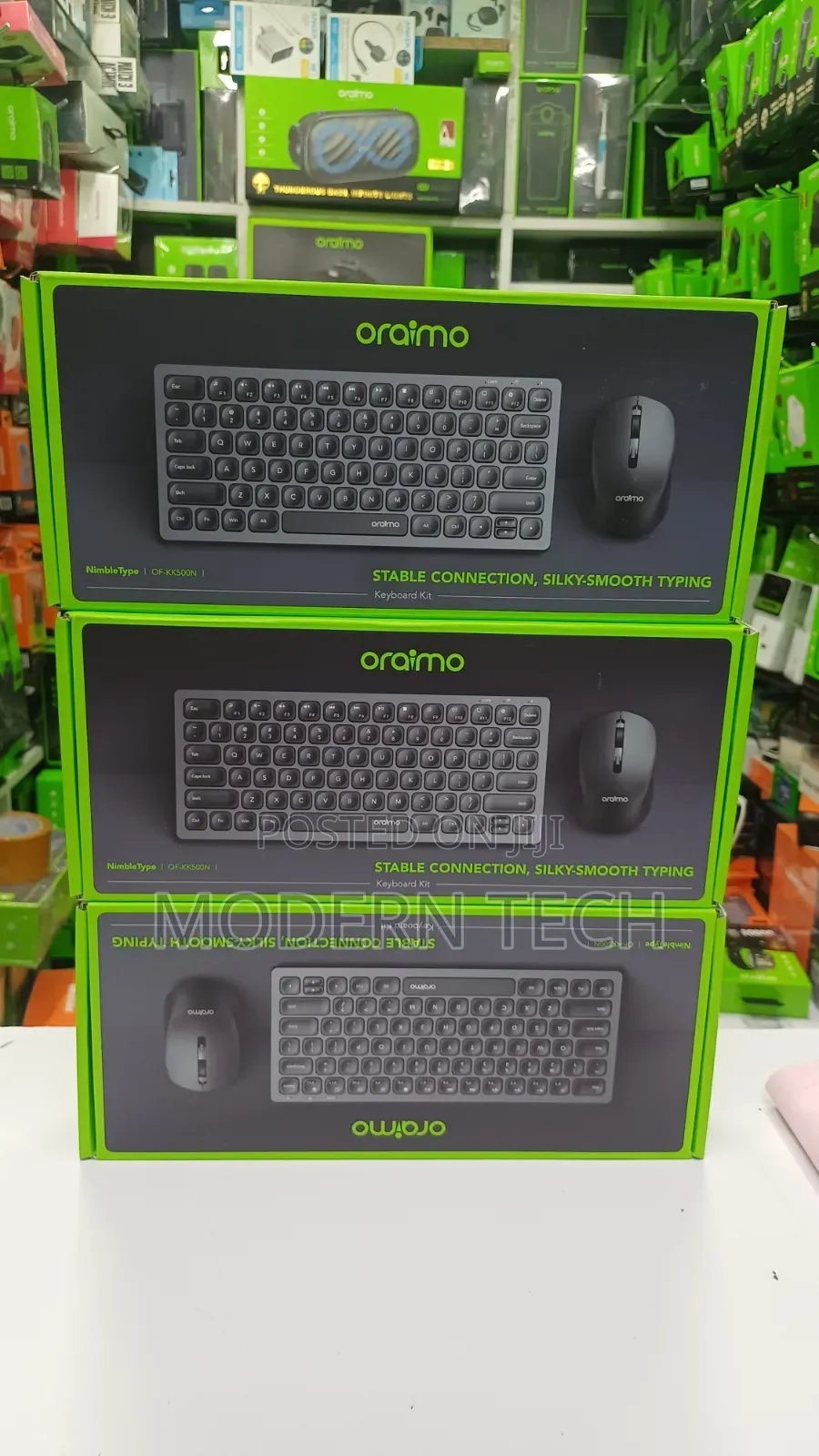 Oraimo NimbleType Wireless Keyboard Mouse Kit -Black