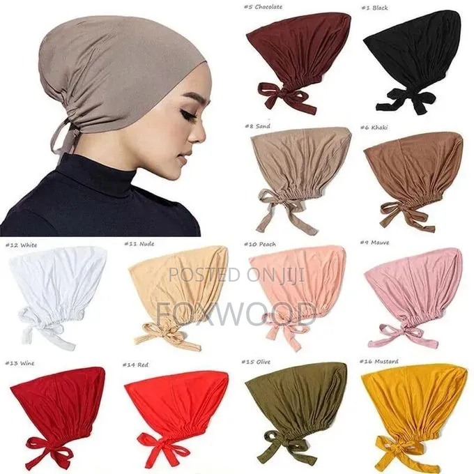 Modal Muslim Turban Hat Inner Hijab Caps