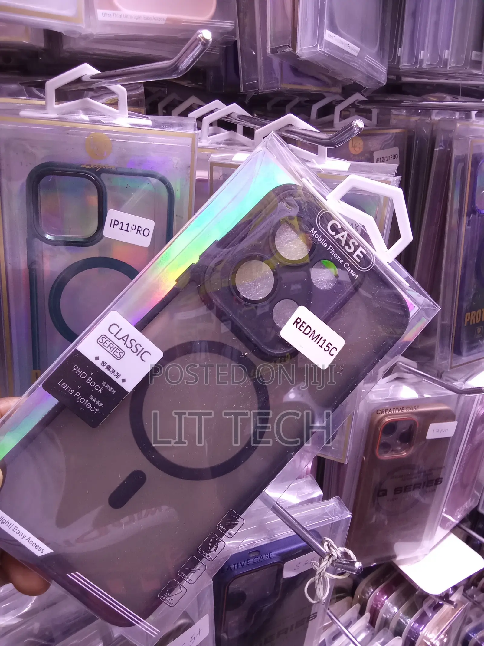 MagSafe Compatible Translucent Matte Xiaomi Redmi 15C Case-Black