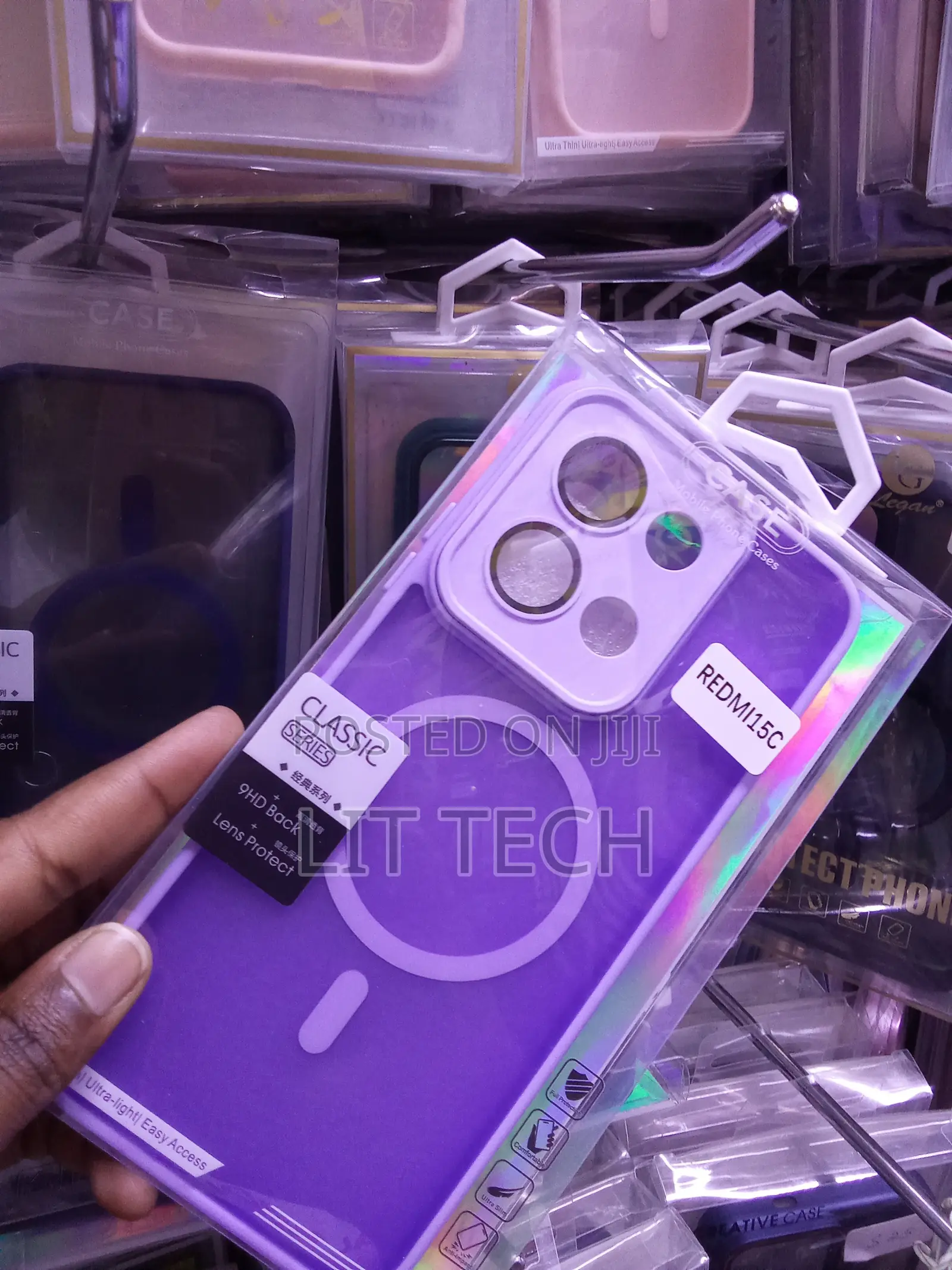 Purple Classic Transluscent Matte MagSafe Case for Redmi 15c-Purple