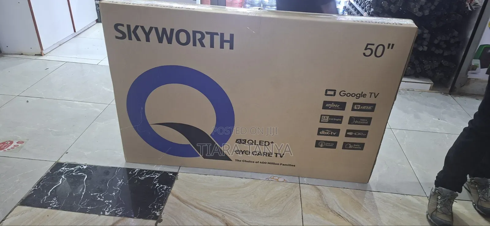 Skyworth 50Q6500, 50-Inches QLED+ 2025 Frameless Smart Google TV