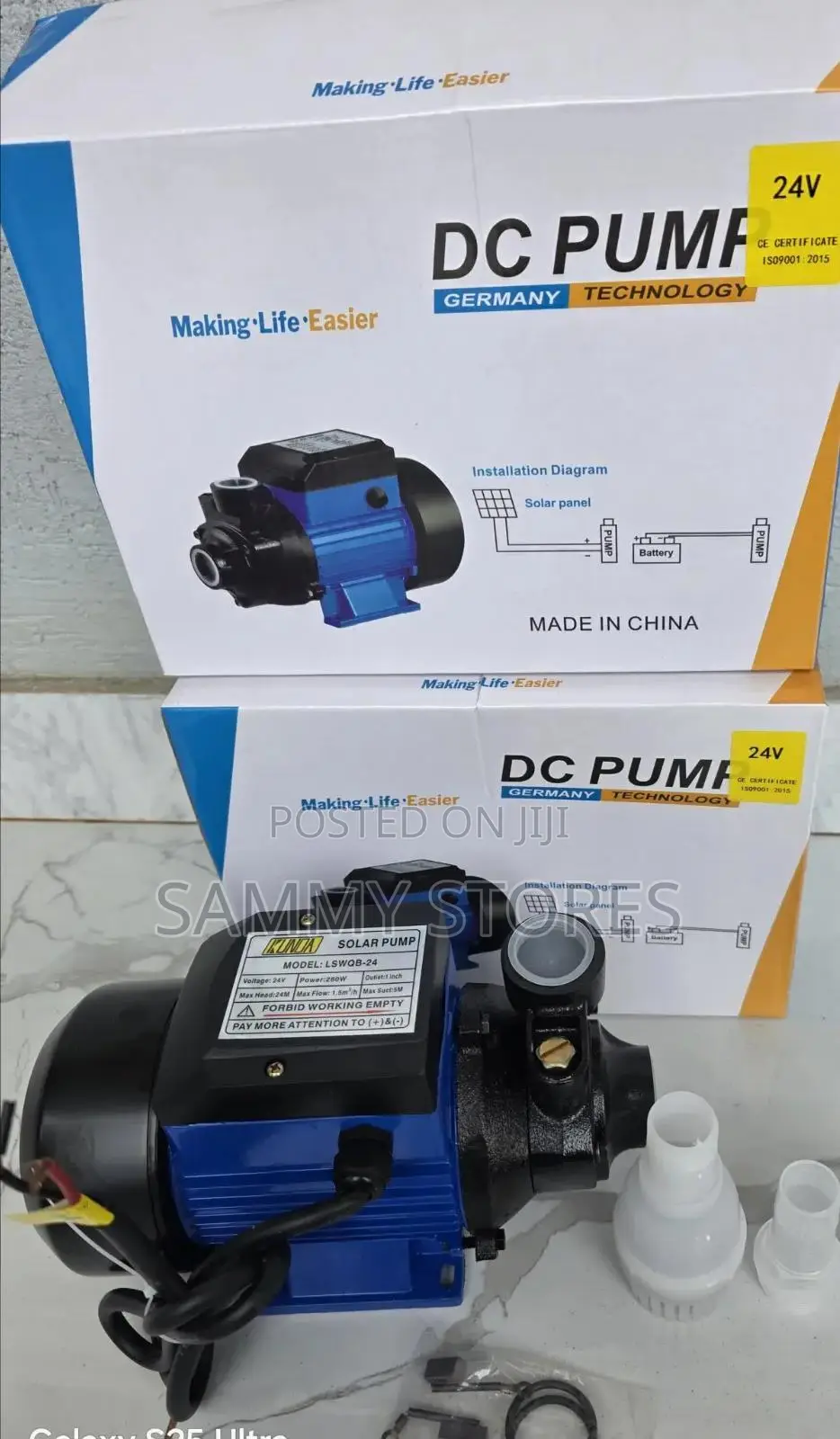 24V 280W Kinda Solar Powered Water Pump