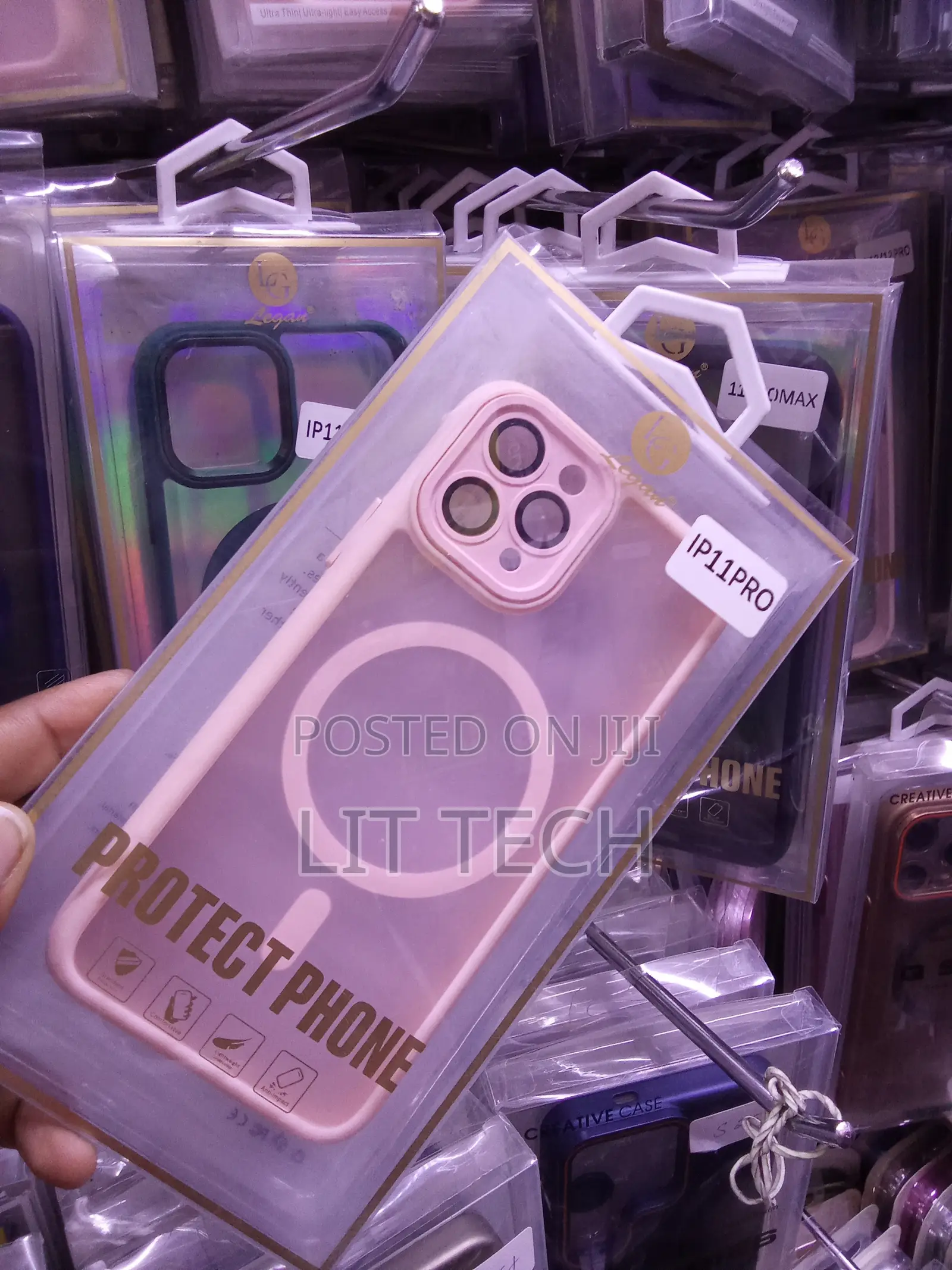 Pink Legan Matte MagSafe Case Explicitly Designed for the IP 11 PRO