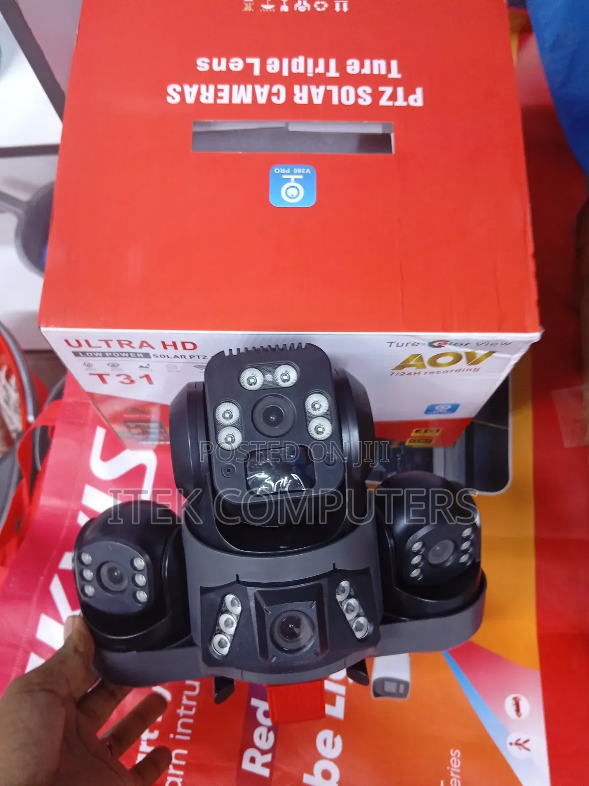 Triple-Lens Camera and Motion Detection