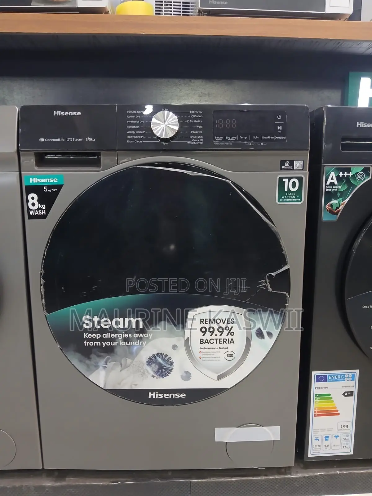 Hisense Wash Dry 8kg /5kg Inverted Motor 10 Year Warranty