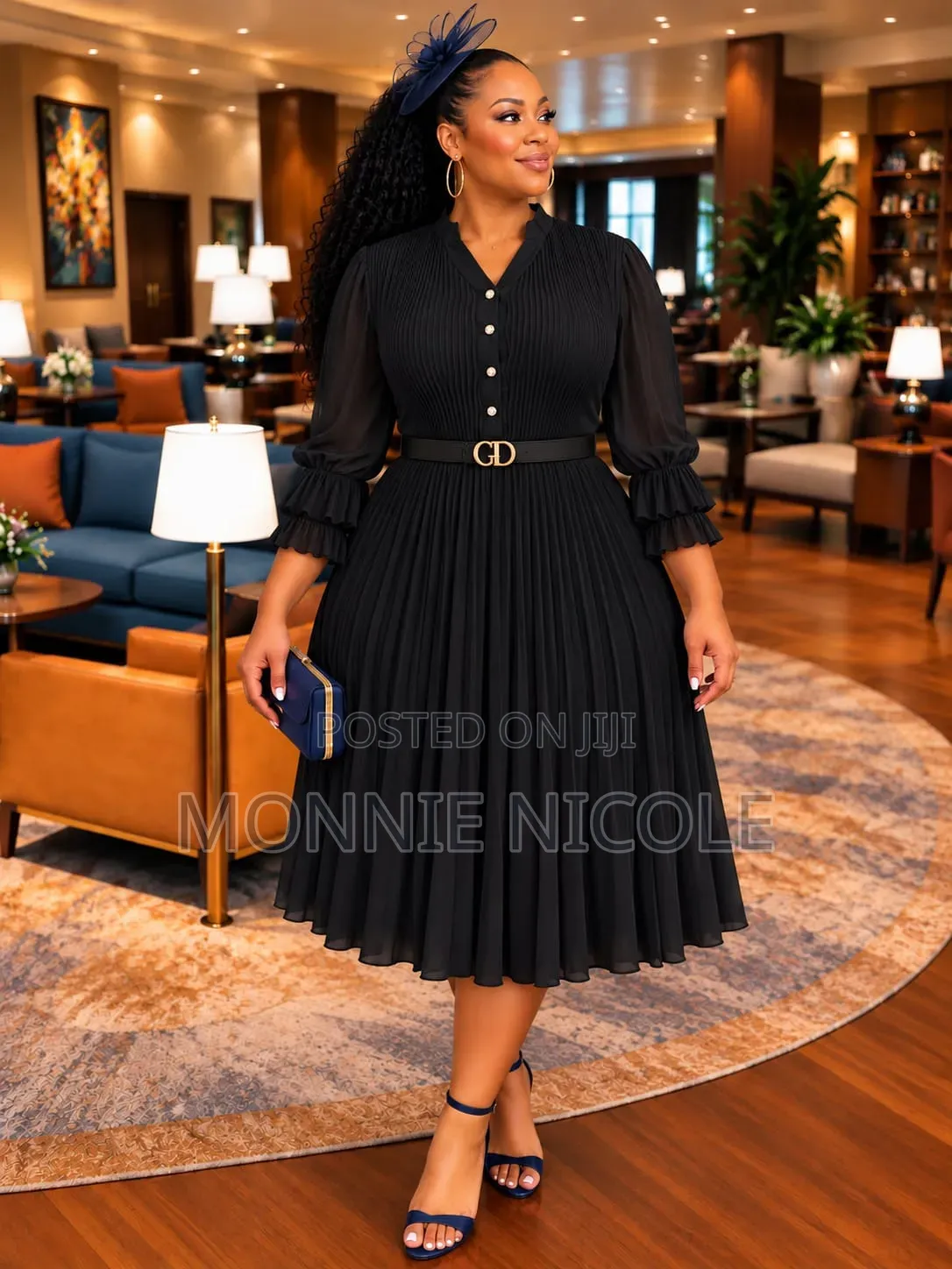 Decent Black Skater Dress With Sleeves. Burial Dress