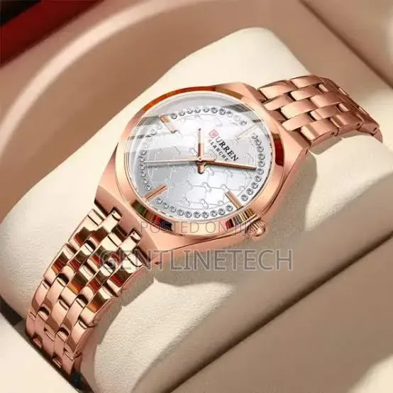 Curren C9096L Rose Gold and White