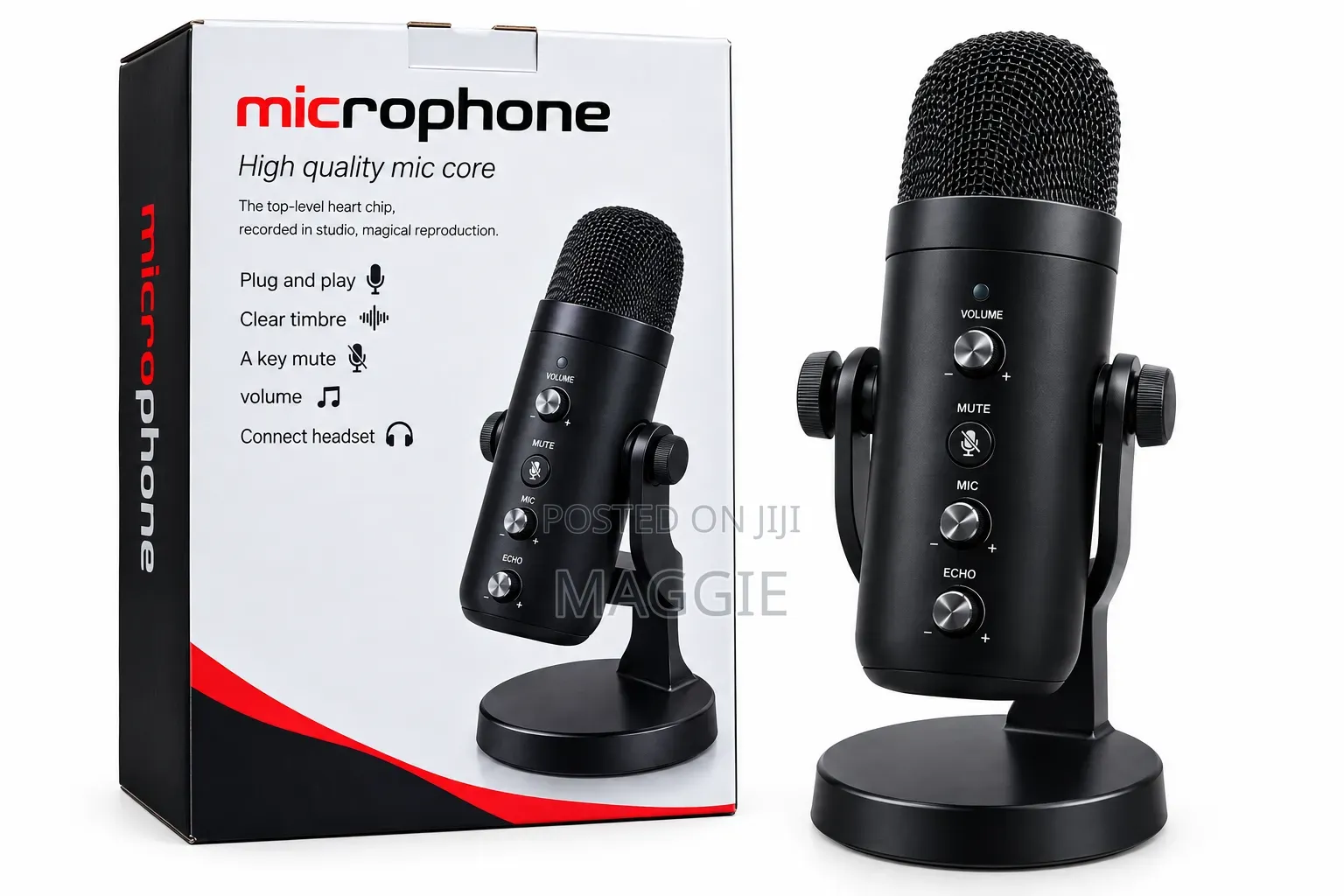 Podcast/Table Microphone With Voice Cancelling