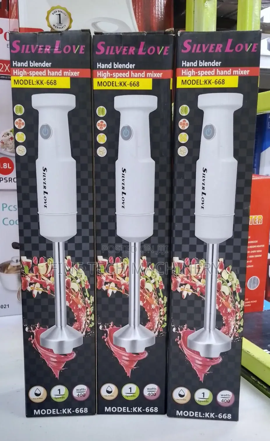 Silver Love Hand Blender