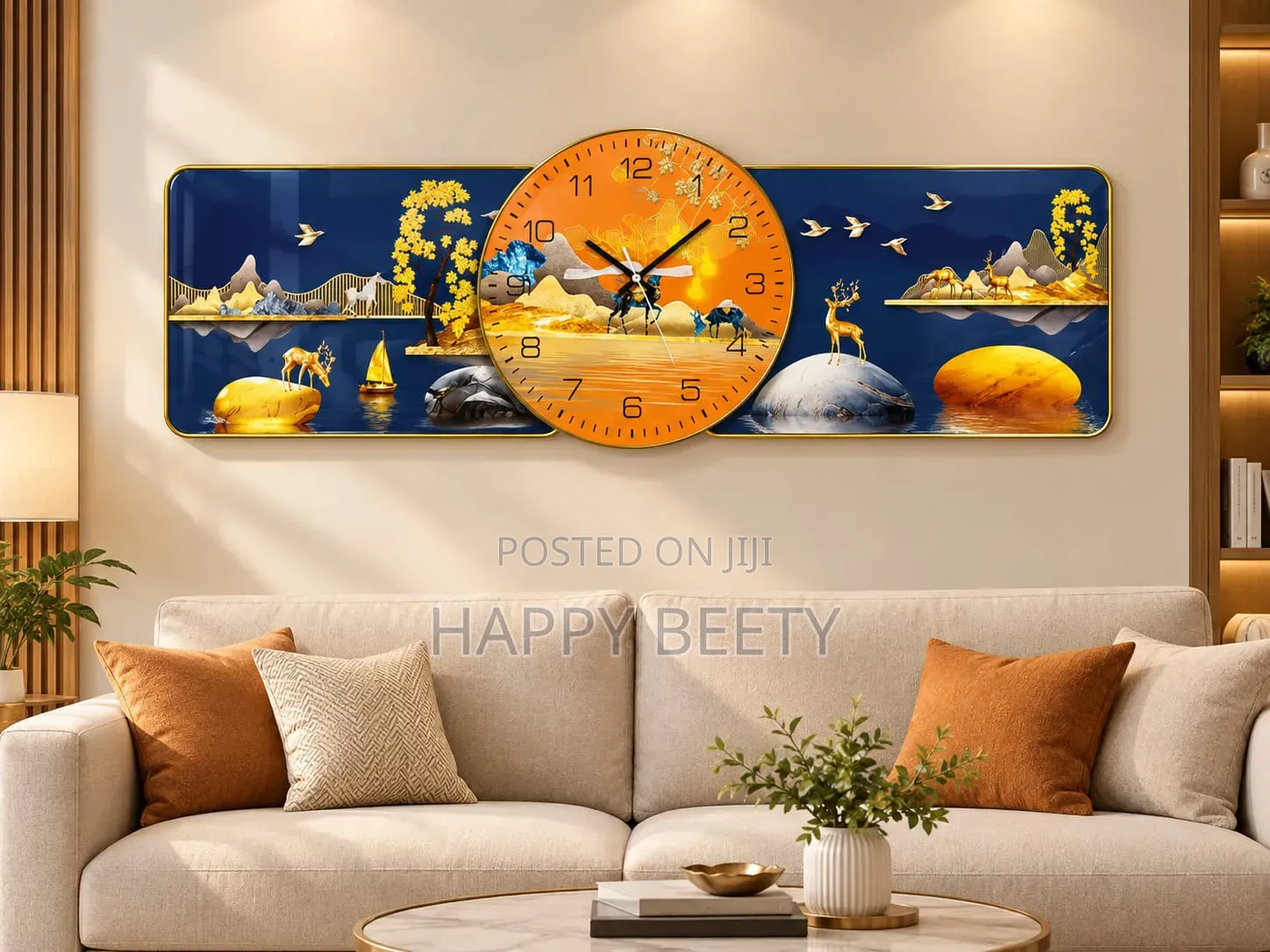 *Modern 3-Piece Wall Clock
