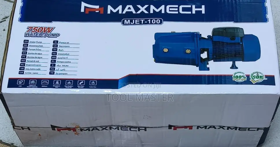 Maxmech 750W Water Pump/Commercial 1 HP Mjet-100 Booster Pump