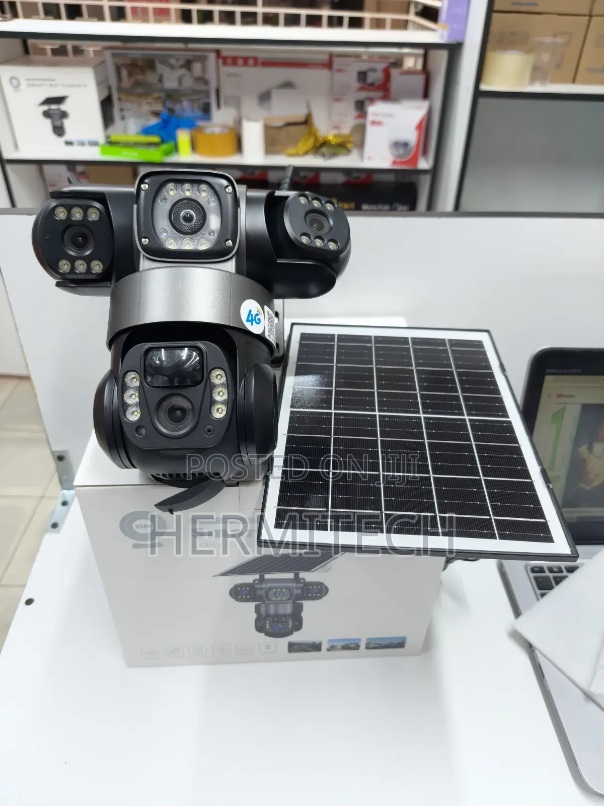 Triple Lens 4G Solar CCTV for Warehouses and Storage Facilities
