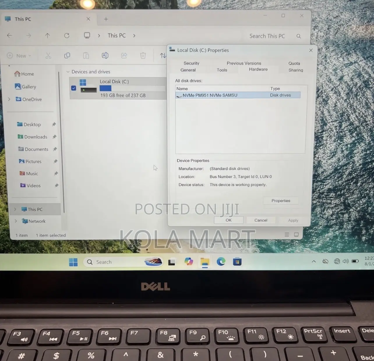 Laptop Dell XPS 13 (9350) 8GB Intel Core i7 SSD 256GB
