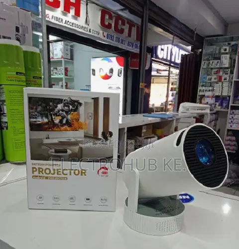 HY300 Pro Max Portable Smart Projector With Inbuilt Battery