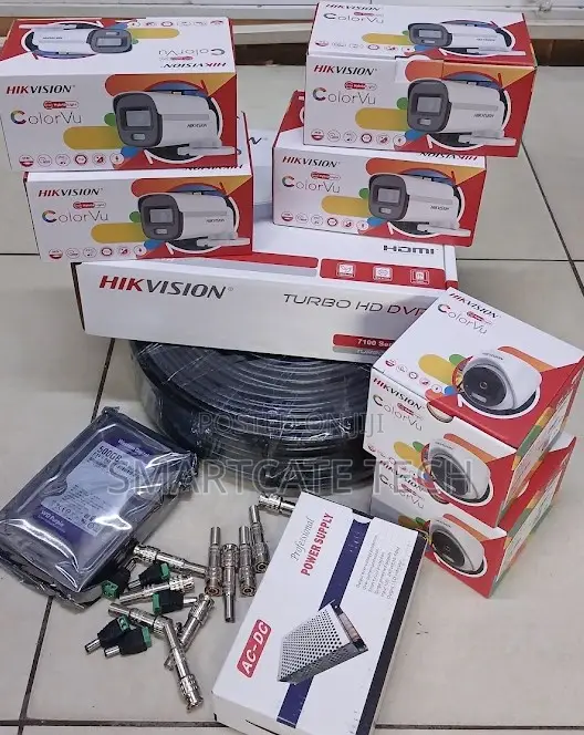 8CH Hikvision ColorVu CCTV Security System – 6 Cameras 1080p HD